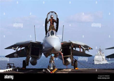 F-14 undergoing maintenance